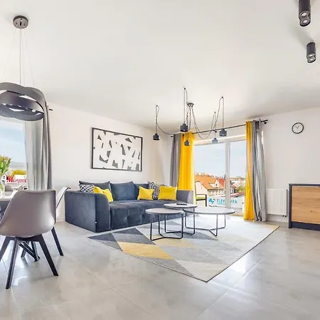 Apartament Yellow Z Parkingiem 18 C Perlowa Przystan - Holiday City * Kolberg